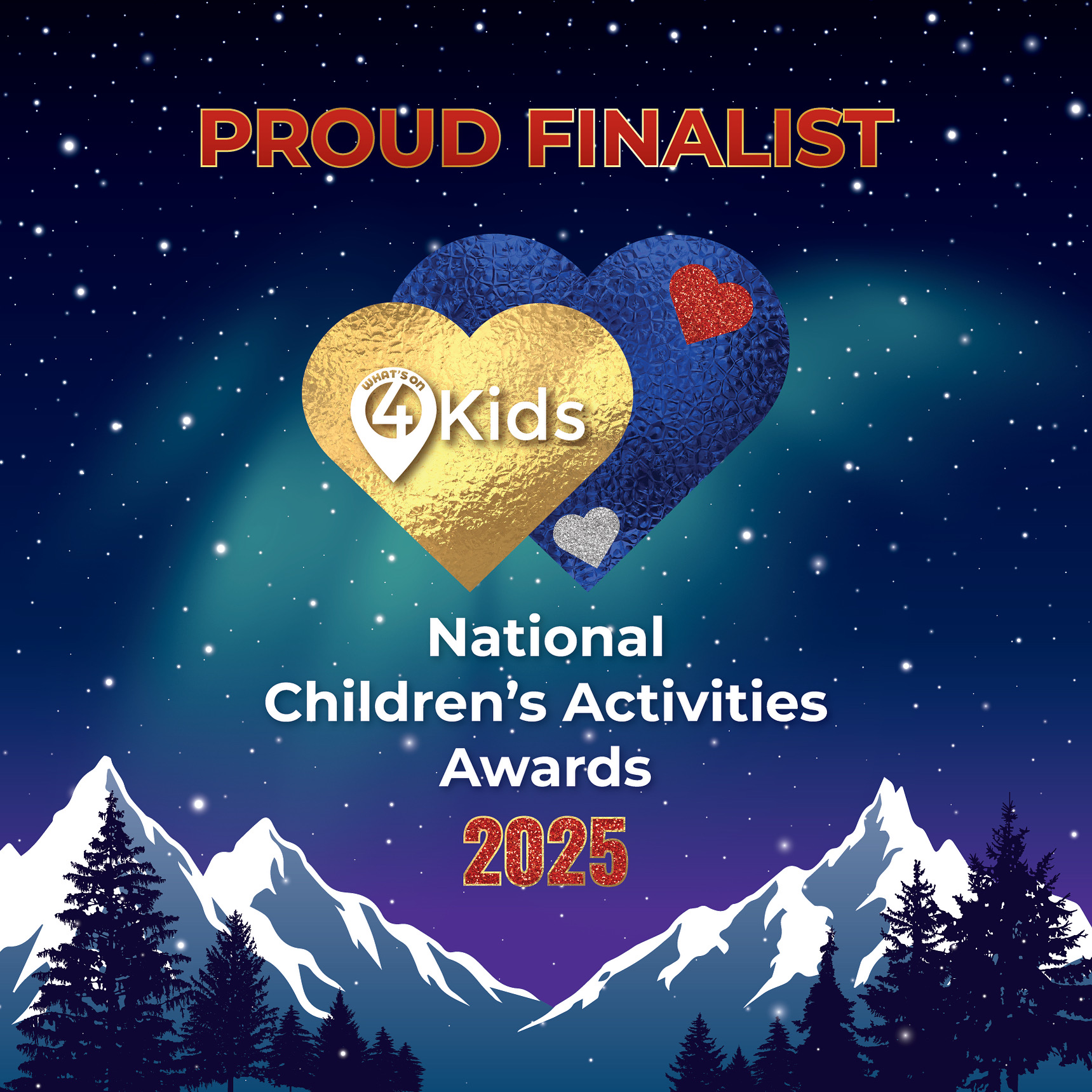Proud Finalist — What's On 4 Kids National Children's Activities Awards 2025
